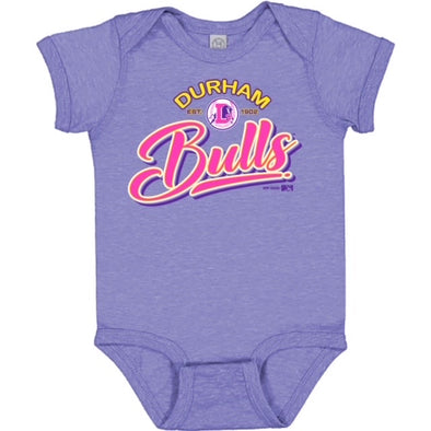 Durham Bulls Purple Melange Infant Bodysuit