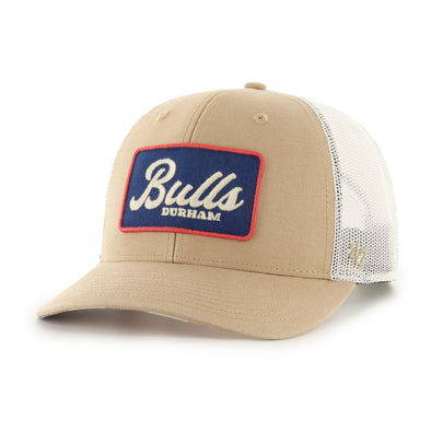 Durham Bulls 47 Brand Khaki Glory Daze Trucker Hat
