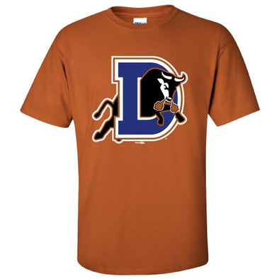 Durham Bulls Youth Burnt Orange D Logo T-Shirt