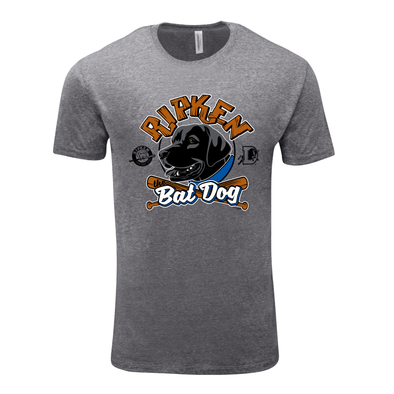 Durham Bulls Gray Ripken the Bat Dog Tee