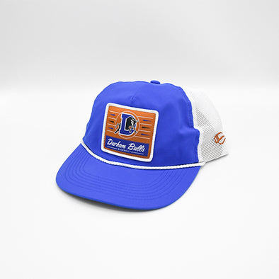 Durham Bulls Outdoor Cap Royal Boomer Trucker Cap