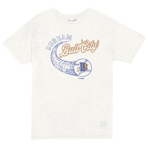 Durham Bulls Retro Brand White Slub Tee