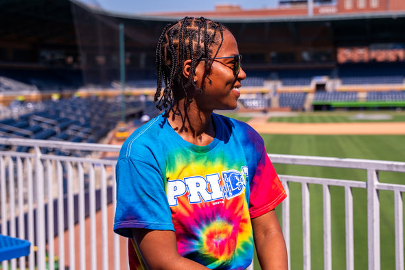 Durham Bulls Tie Dye Pride Tee