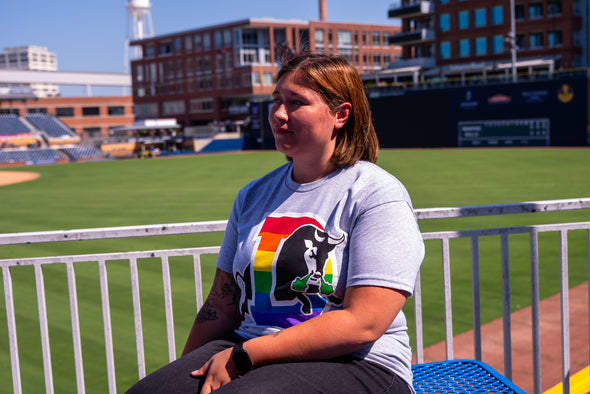 Durham Bulls Pride D Logo Tee