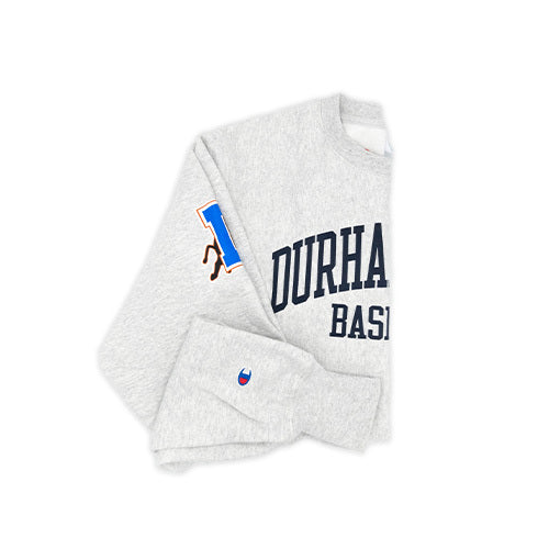 Durham Bulls Champion Gray Reverse Weave Crew