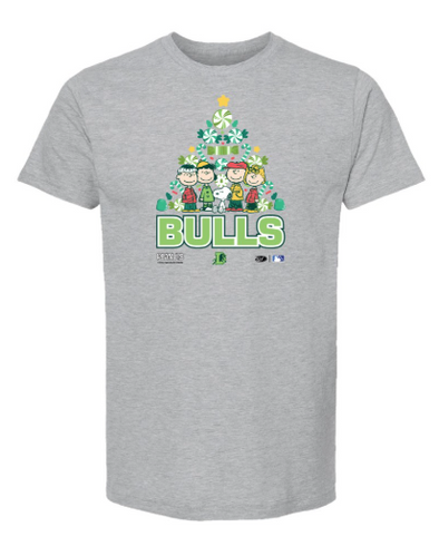 Durham Bulls PREORDER Peanuts Christmas Tree Tee