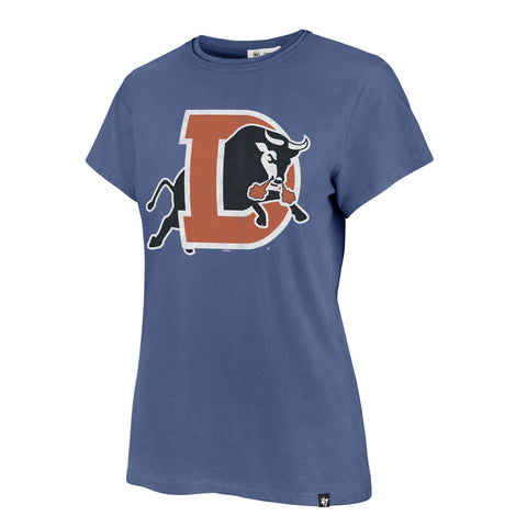 Durham Bulls 47 Brand Womens Blue D Logo Frankie Tee