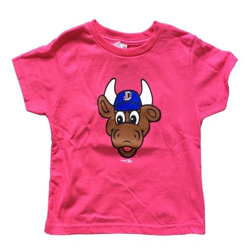 Durham Bulls Toddler Pink Wool E. Bull T-Shirt