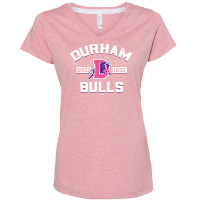 Durham Bulls Womens Pink Aspen T-Shirt
