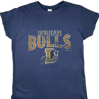 Durham Bulls Under Armour Women's Three-Quarter Sleeve Baseball T-Shirt - Royal/White